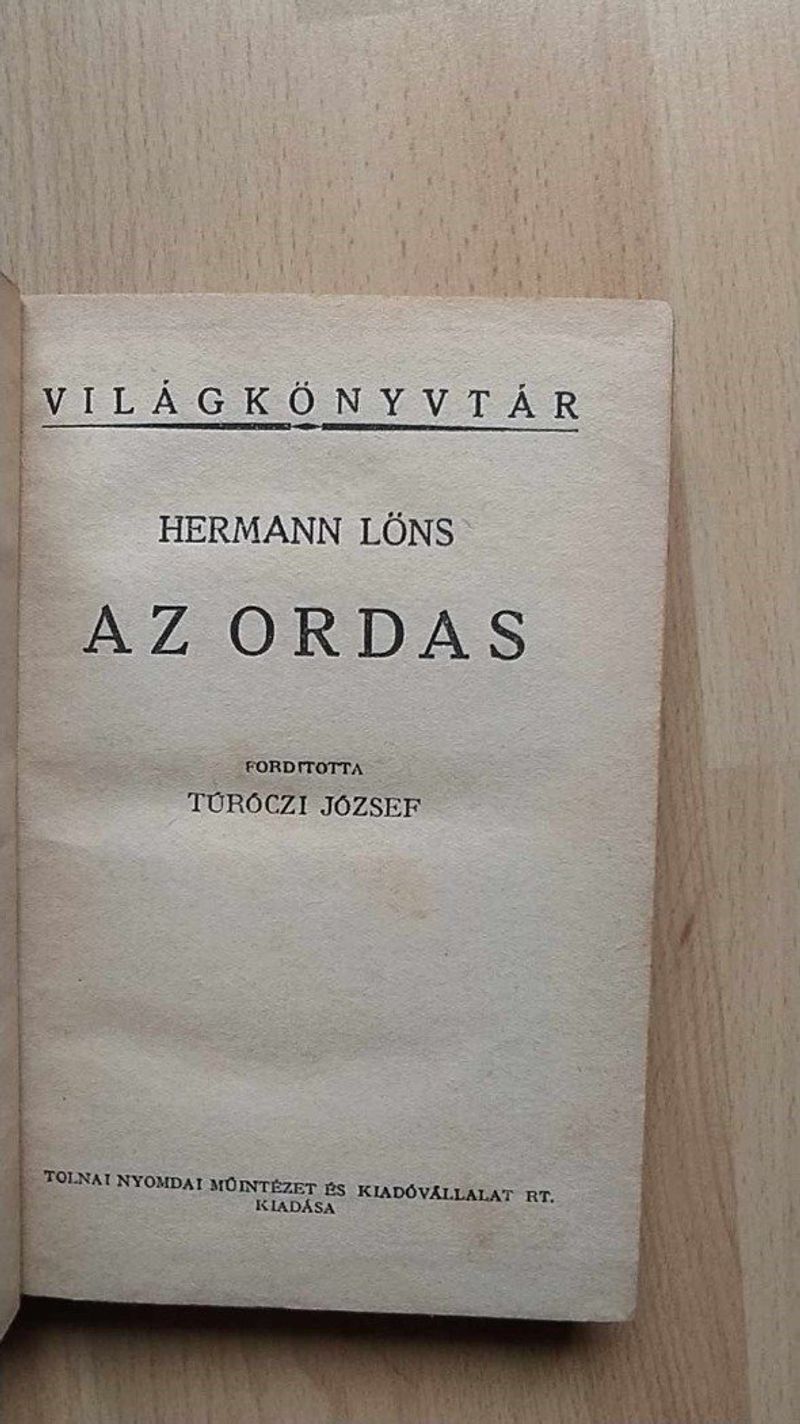 Hermann Löns: Az ordas