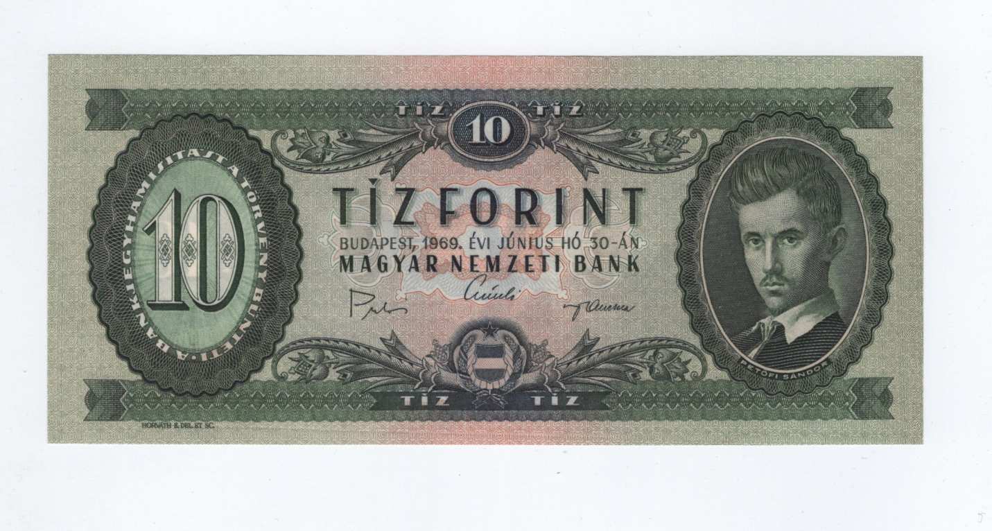 1969 10 forint UNC