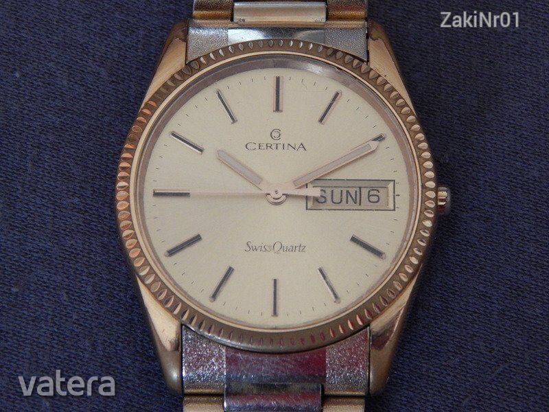 Aranyozott !!! CERTINA DAY / DATE !!!! Quartz