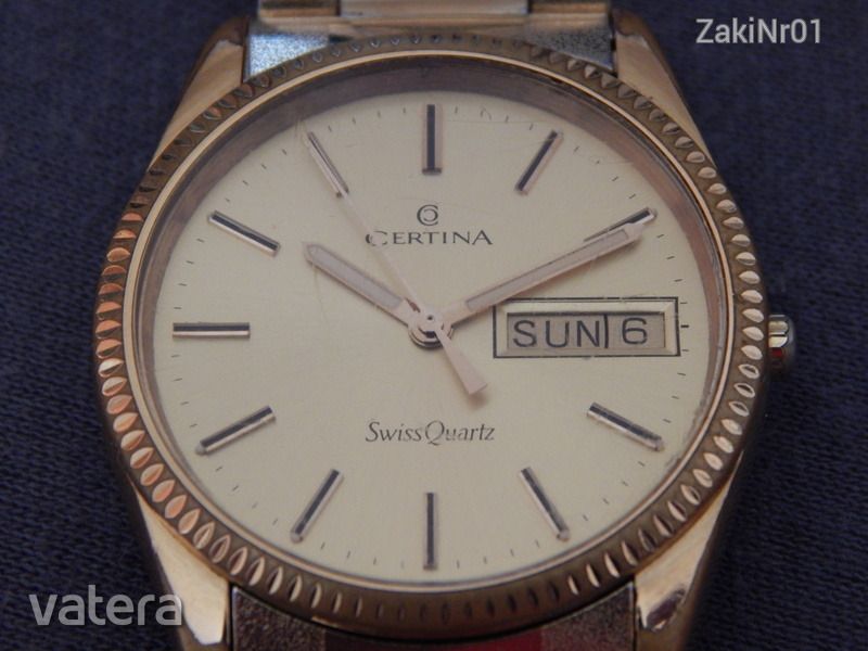 Aranyozott !!! CERTINA DAY / DATE !!!! Quartz