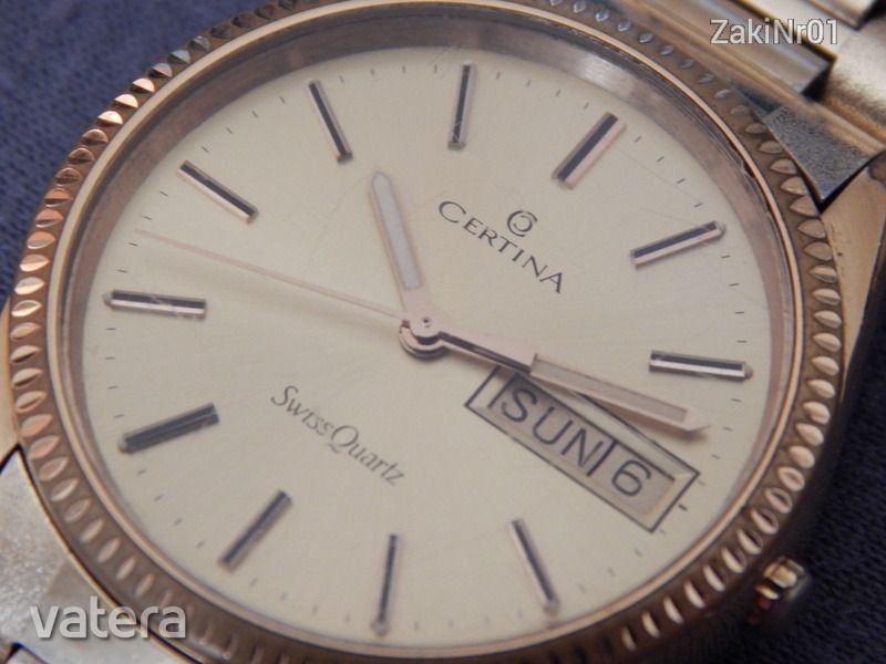 Aranyozott !!! CERTINA DAY / DATE !!!! Quartz