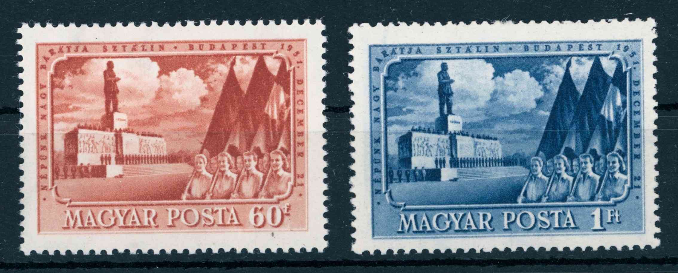 1951 sztálin II. postatiszta * sor MPIK 400 Ft (e70)