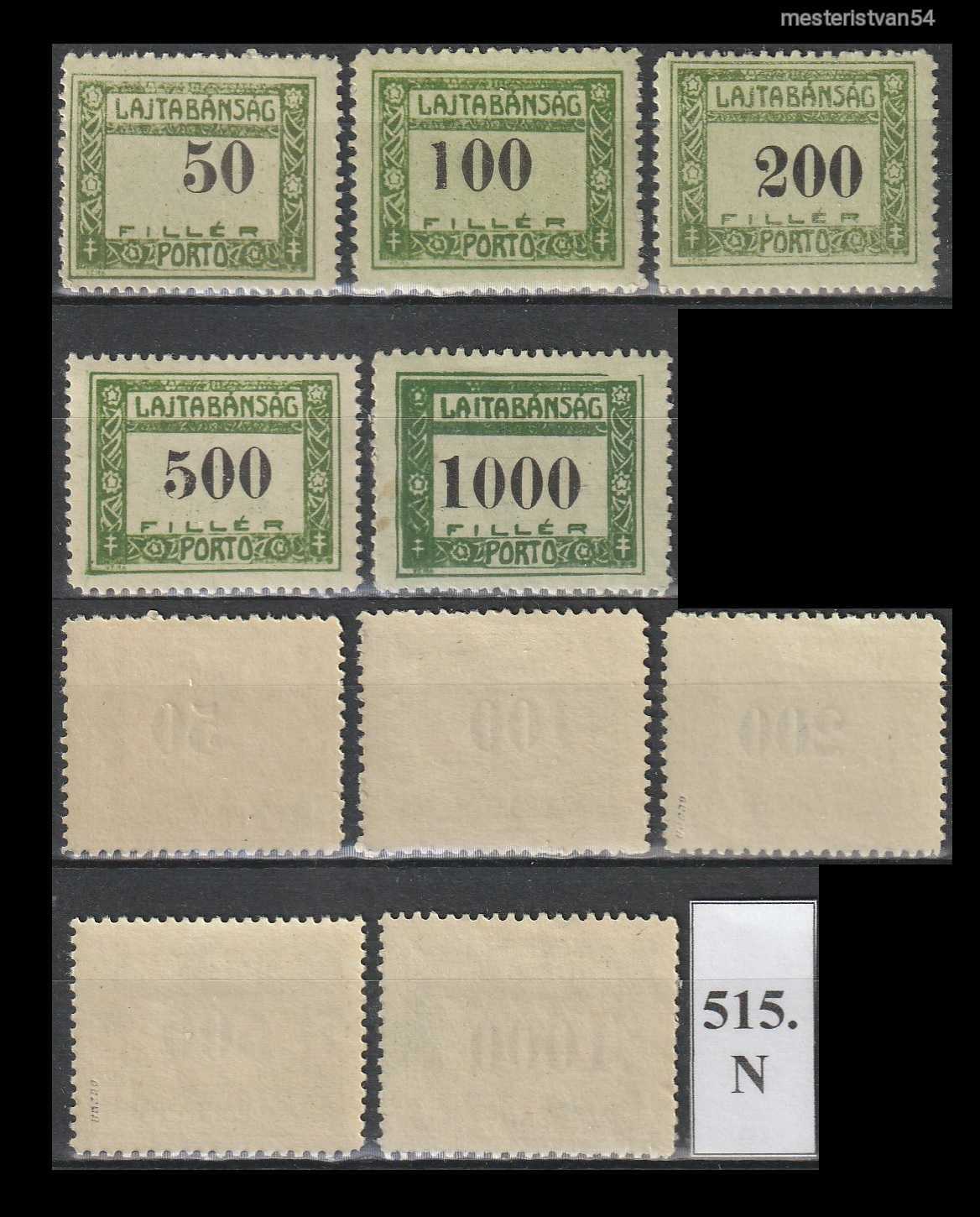 1921.Nyugatmagyarország (VII).-Porto N-515