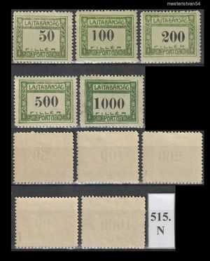 1921.Nyugatmagyarország (VII).-Porto N-515