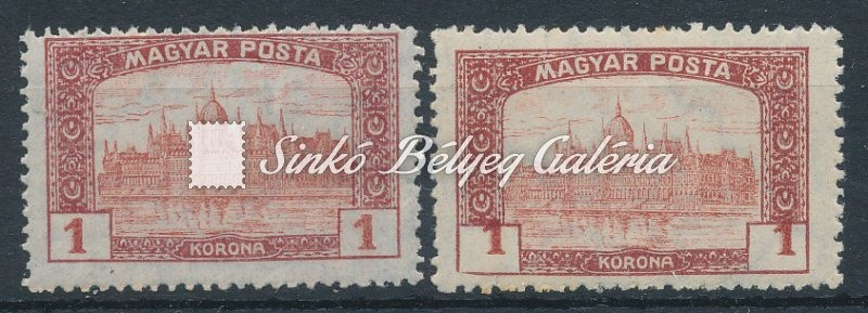 1919. Magyar Posta - tévnyomat