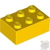Lego Brick 2 X 3, Yellow