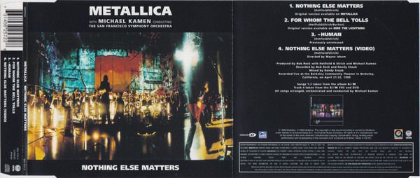 Metallica - Nothing Else Matters maxi CD
