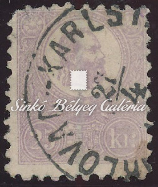 1871. Kőnyomat 25kr, KARLOVAC-KARLSTADT