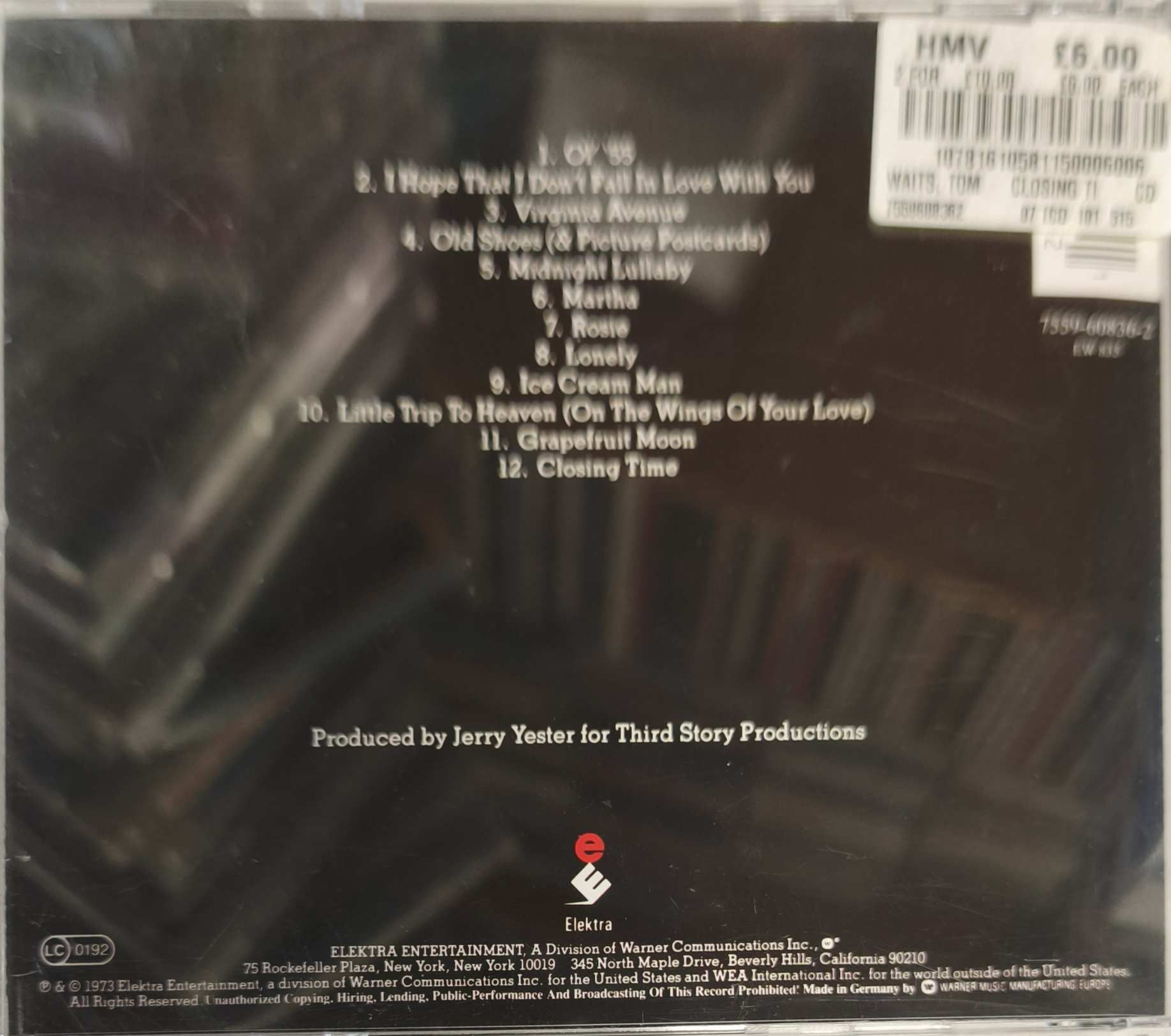 Tom Waits - Closing time