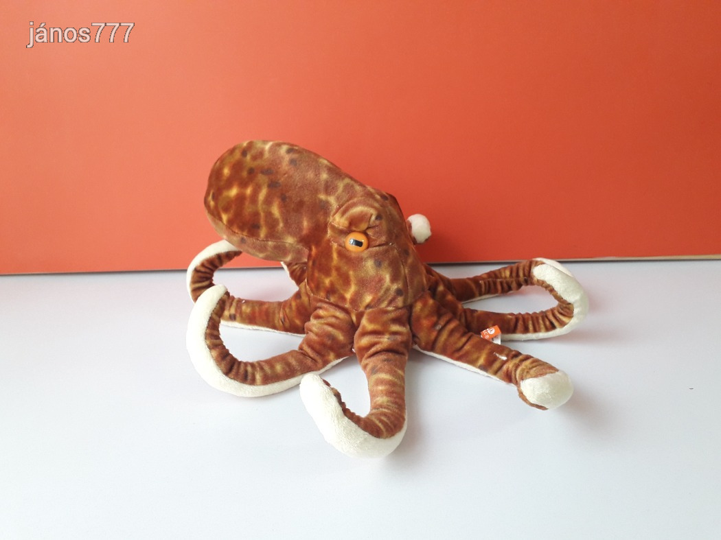 Eredeti Wild Republic POLIP plüss ritkaság Nagy méretű 37 cm-es kabala ...